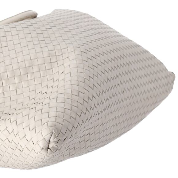 BOTTEGA VENETA Intrecciato Slouchy Large Handbag 193785 Cream Leather - Picture 4 of 8